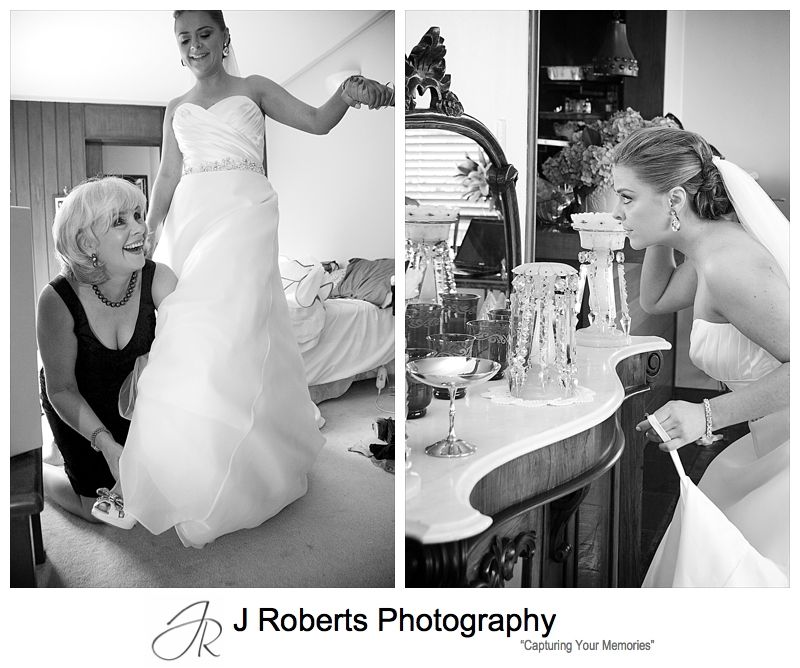 Bride getting ready - wedding photography sydney